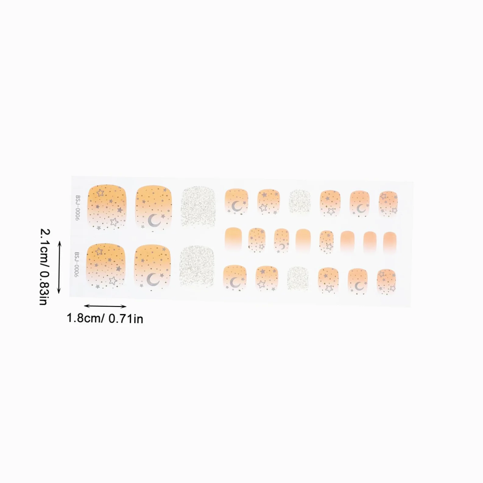 PACKOVE 3sets Sticker Unghie Gel Semi Polimerizzati Per Decorazione Adesivi Per Unghie Design Facile Applicazione e Rimozione Per e Ragazze Include e Bastoncino
