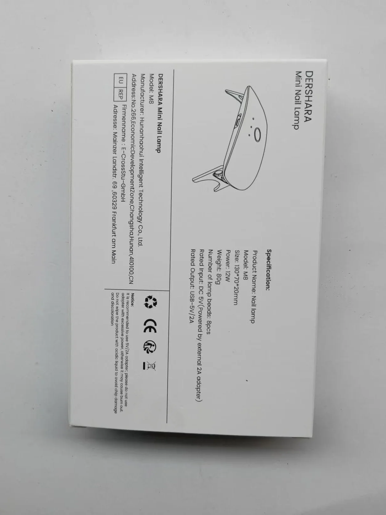 Mini Lampada UV LED per Unghie, Asciuga Smalto per Tutti gli Smalti in Gel con Cavo USB