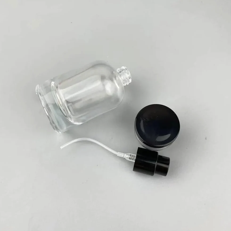 Mini Bottiglie di Profumo da Viaggio, Atomizzatore di Profumo 1Pc 30ml Mini Bottiglia di Profumo Spray in Vetro Trasparente Ricaricabile Mini Contenitore di Stoccaggio di Liquidi Ricaricabile (Color :