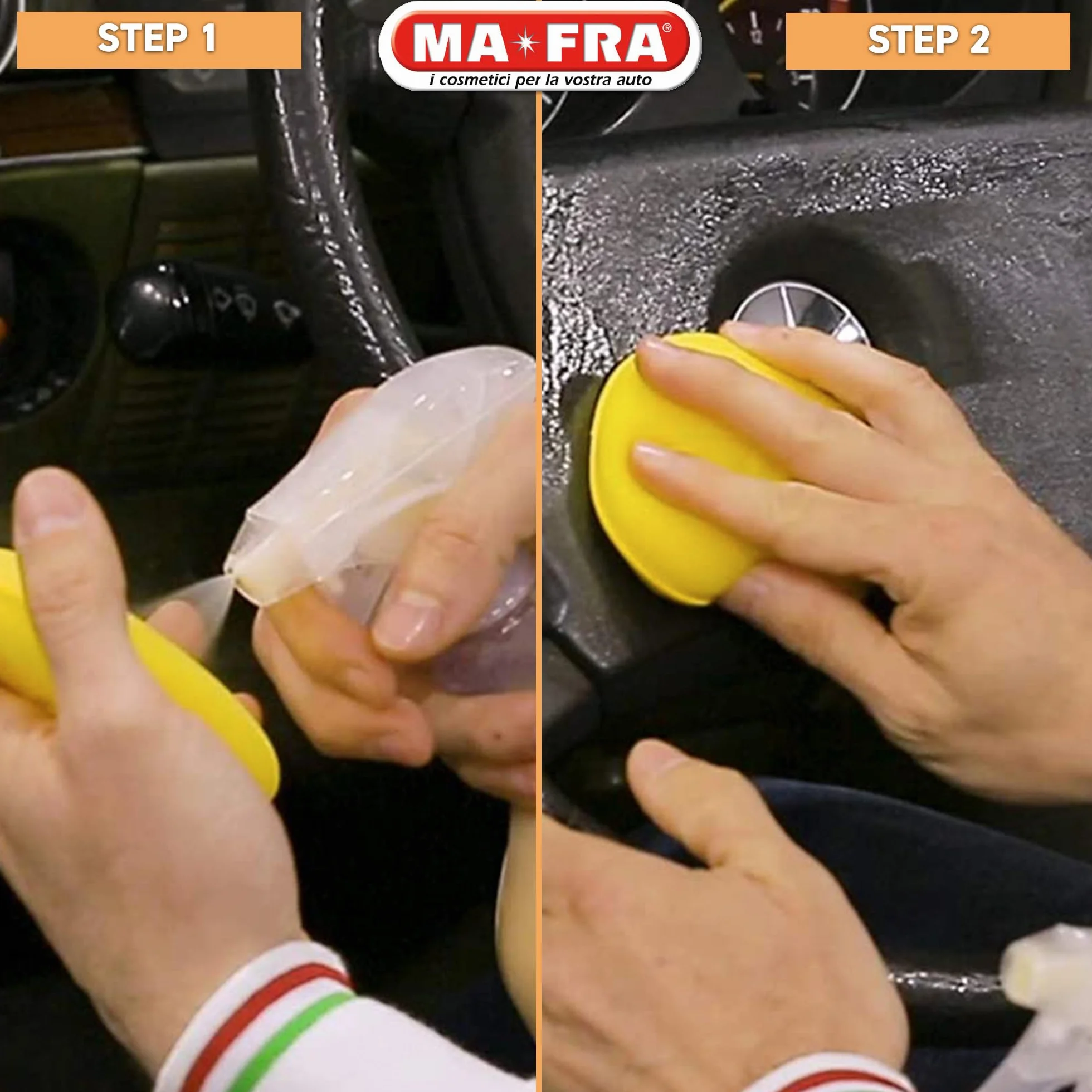 Ma-Fra Trattamento 3in1 Plastiche 500ml Pulisce Ravviva Protegge Cruscotti Guarnizioni Barriera Anti UV