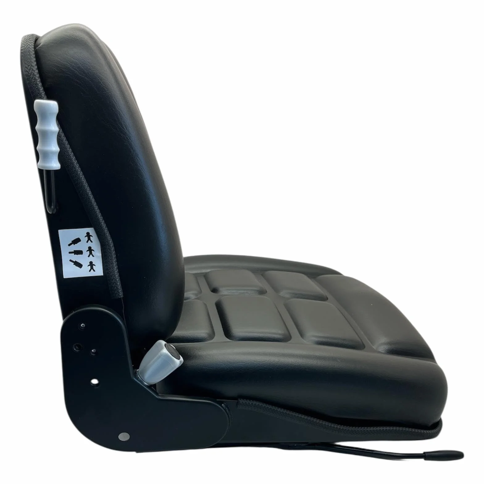 Sedile TOP CONFORT BLACK Universale con Molleggio Regolabile per Trattori