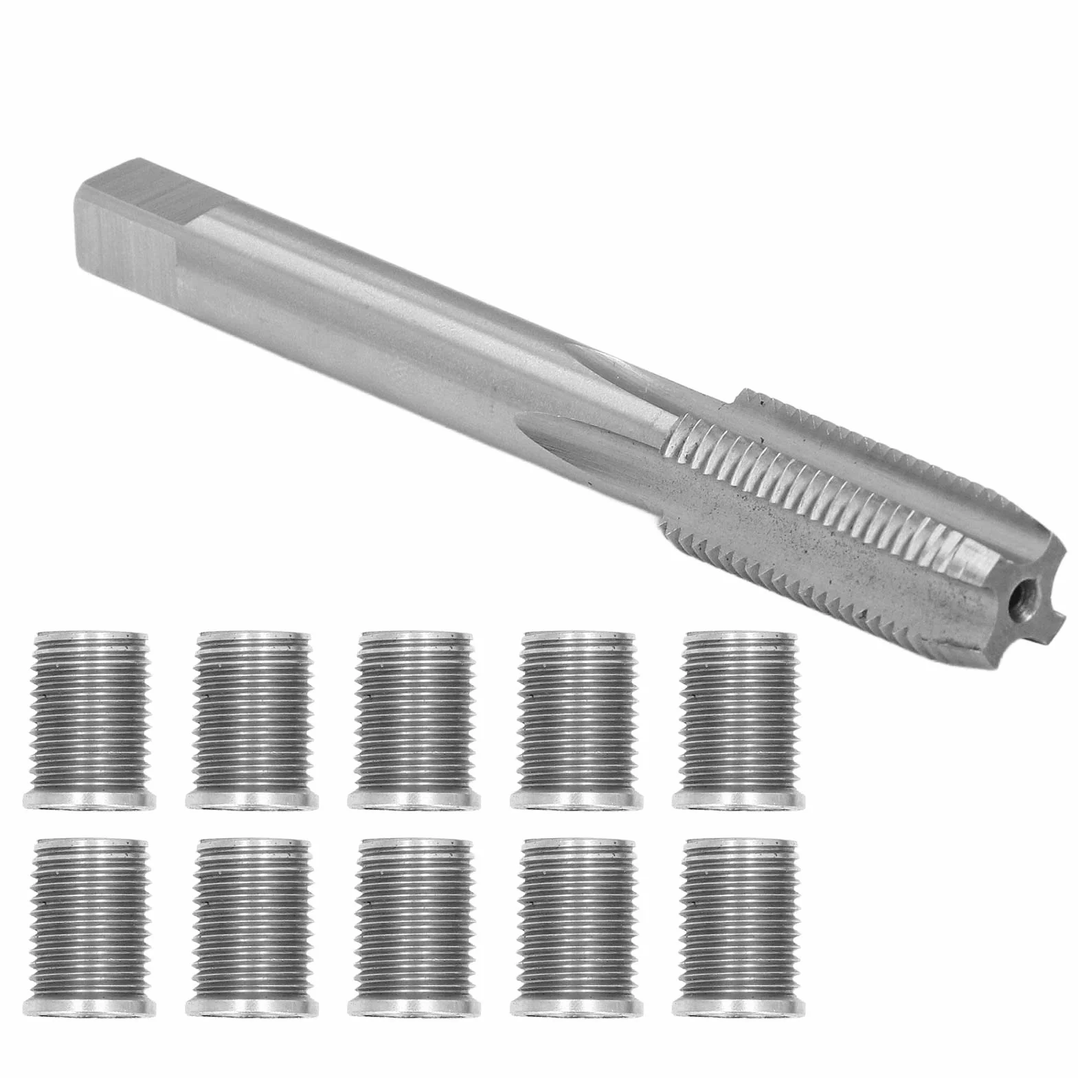 Kit Riparazione Filetti Candela Accensione M10x1.25 M12x1.25 per Auto