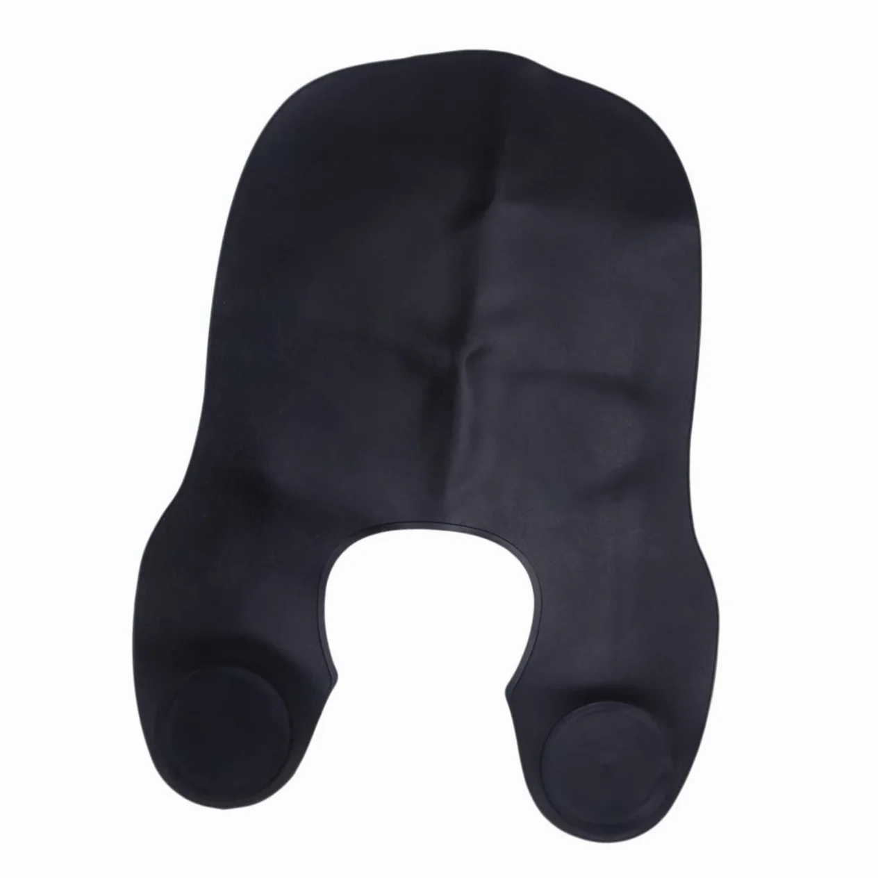 FRCOLOR Mantellina da Parrucchiere in Silicone Nera per Tintura e Lavaggio | Salone e Casa, Collo Regolabile, Facile da Pulire, Asciugatura Rapida, Adatta a Adulti e Ragazzo Ragazza