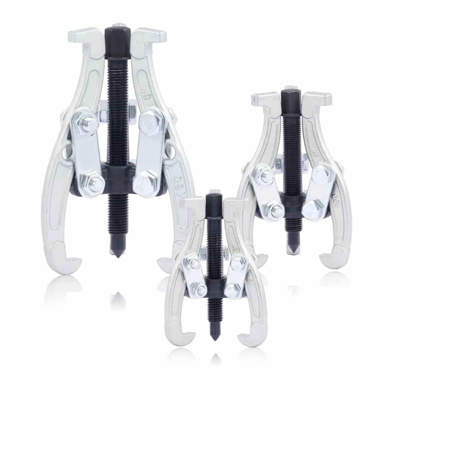 Estrattore a 3 Ganasce Reversibili 75/100/150 mm (6") Kit Rimozione Cuscinetti Pulegge Volani Dischi Freno