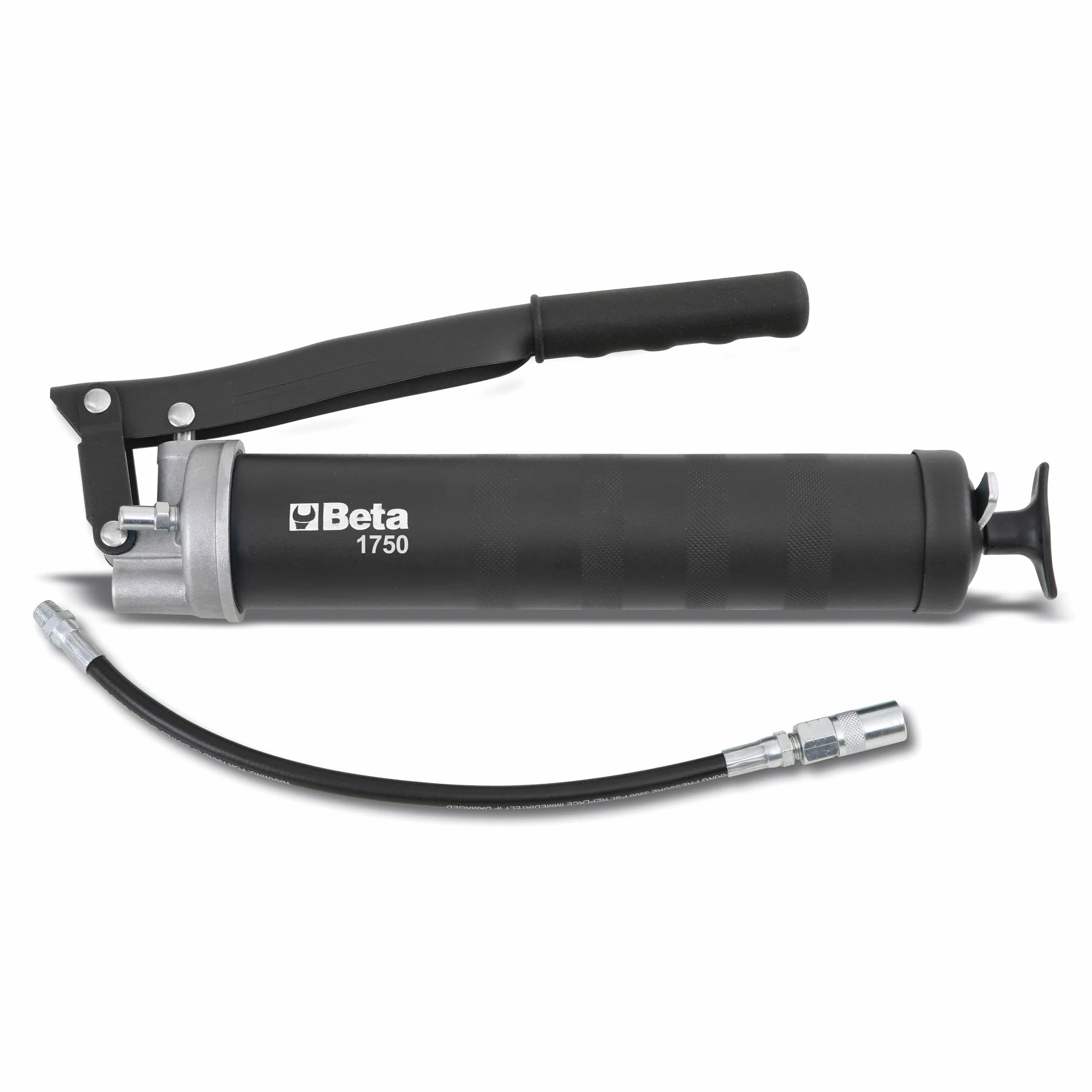 BETA 1750 500 Compressore a Leva per Grasso Professionale, Ingrassatore Manuale in Acciaio, Testata Alluminio Pressofuso, Cannuccia Flessibile