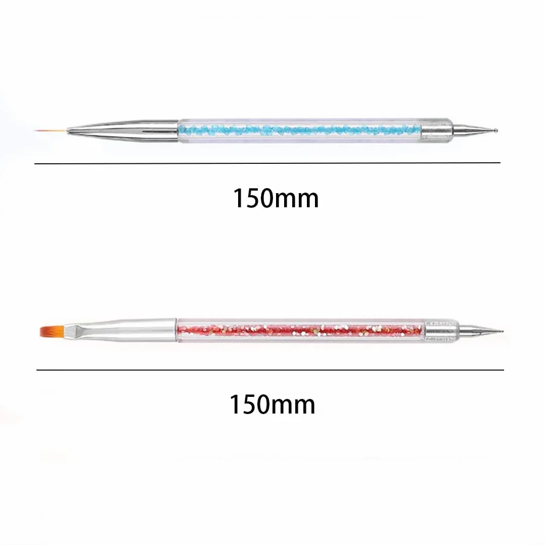 Set di 5 pennelli per nail art, pennelli per nail art in acrilico, pennelli decorativi per unghie per pennelli per gel UV