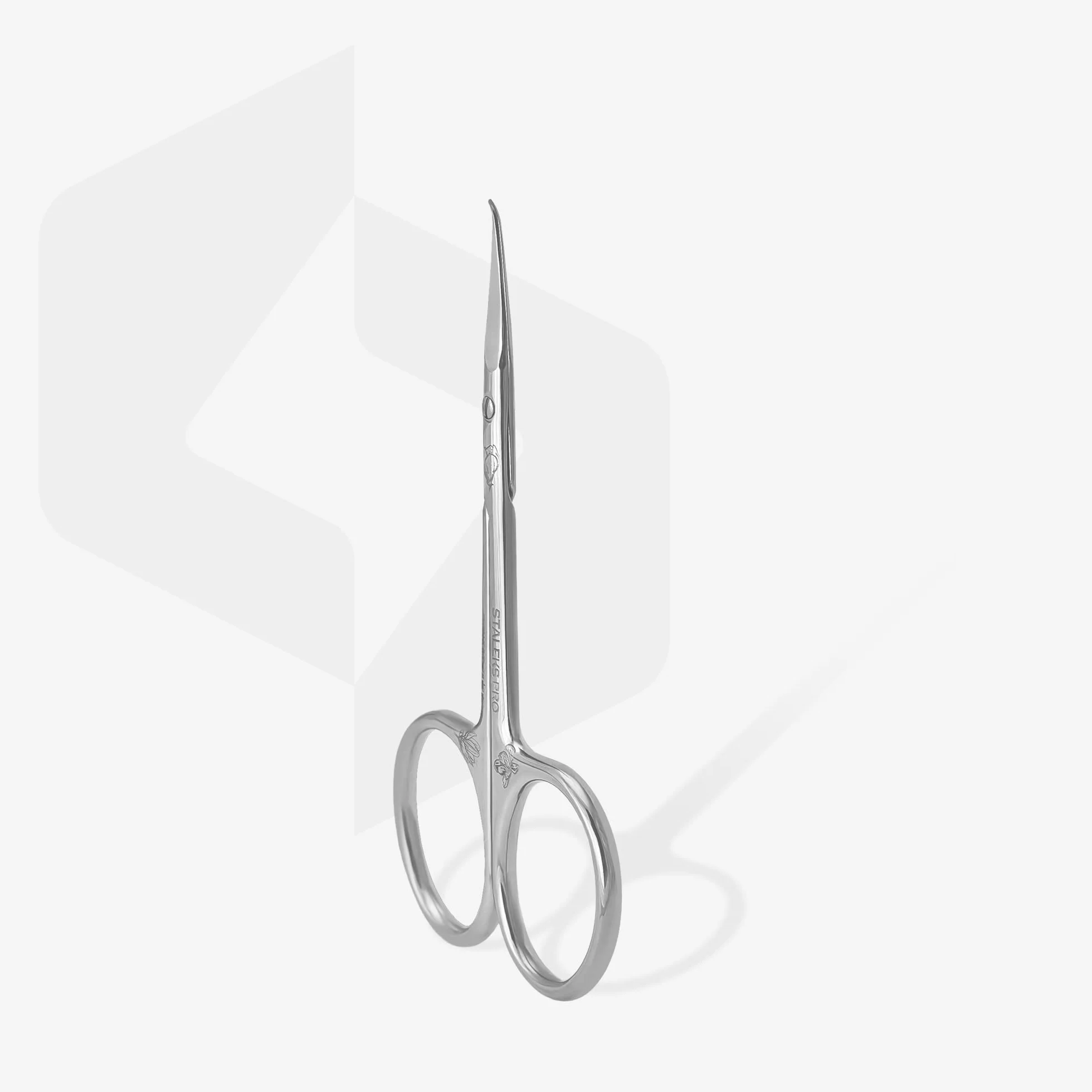 STALEKS PRO Forbici professionali per pelle cuticole maniglia dritta lama 25 mm gancio SX-23/2m