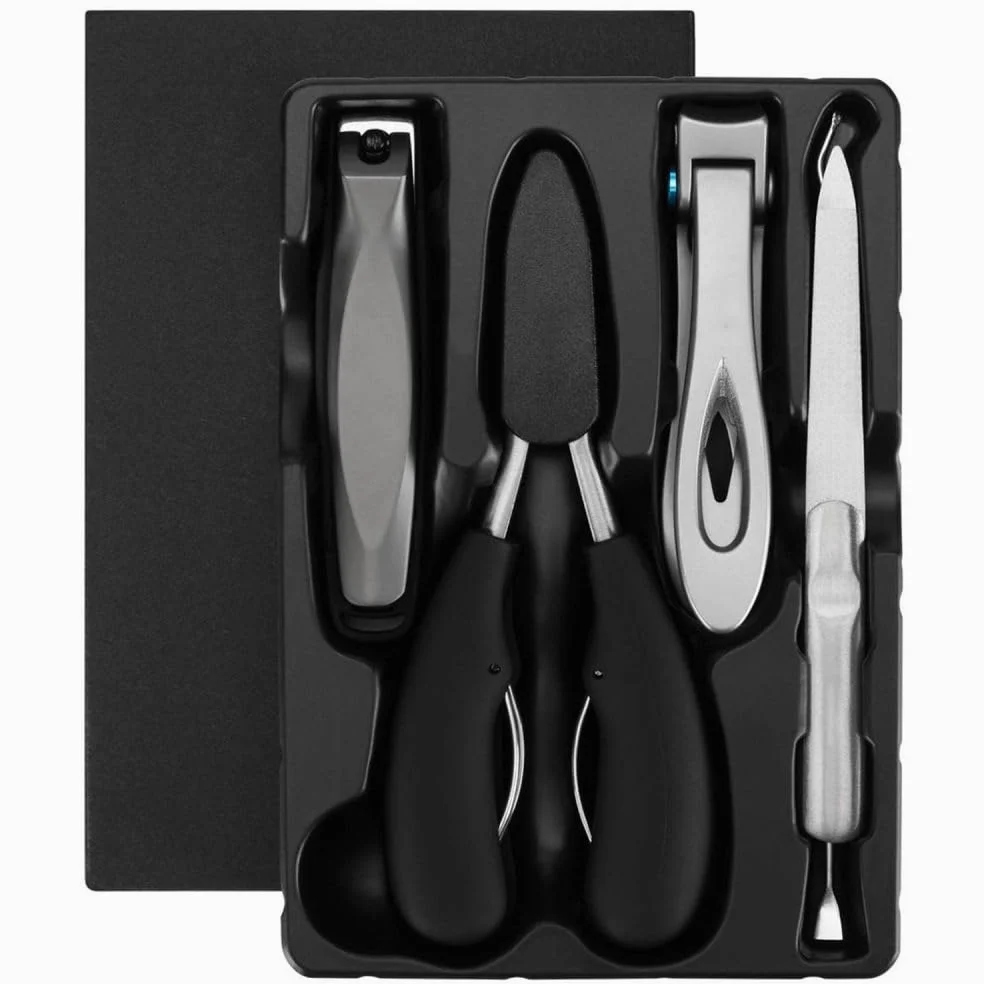 Tagliaunghie Grandi Set 5 Pezzi Tagliaunghie E Unghia Dei Piedi Affilati E Pesanti Tagliaunghie Dei Piedi Per Unghie Spesse,A