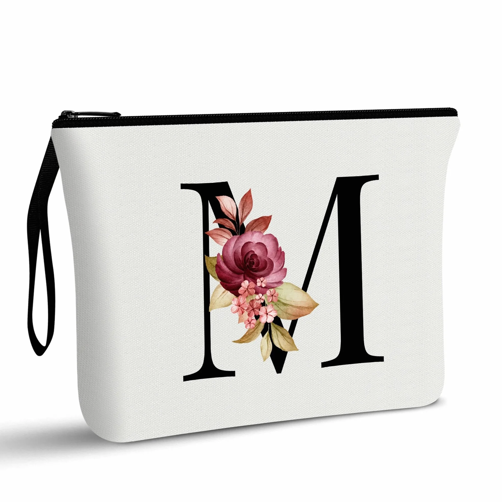 Beauty case personalizzato regalo di compleanno per donne borsa cosmetica sposa damigella Signore (M)