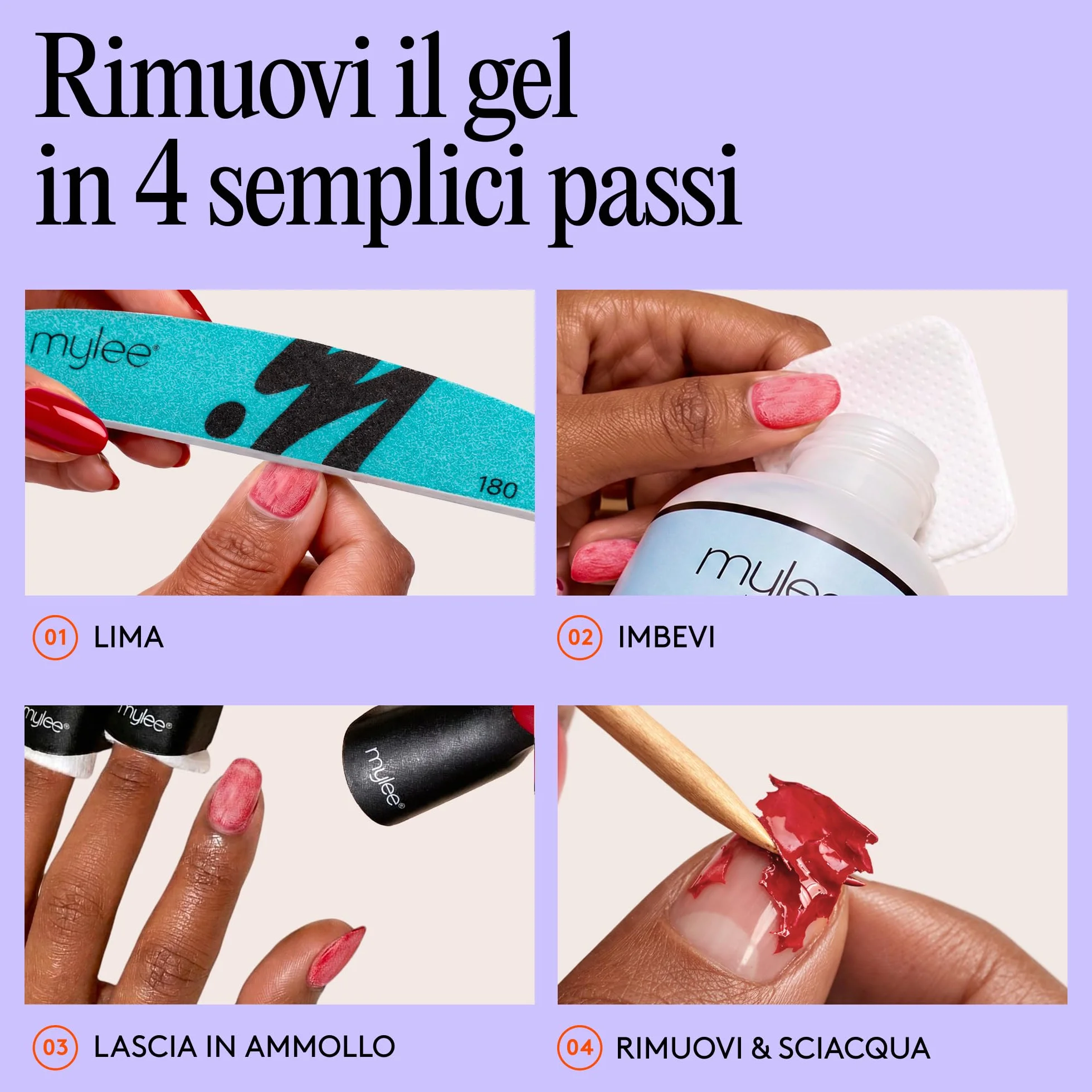 Mylee 100% Puro Acetone Solvente per Unghie per Smalti Gel UV/LED