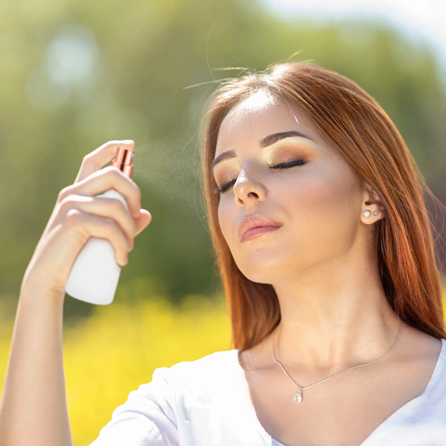 Roshtia 30 flaconi spray in vetro da 96,4 g, trasparenti e vuote, piccole bottiglie riutilizzabili in vetro con pompa nebulizzatrice fine per oli essenziali viso spray per viaggi (oro rosa)