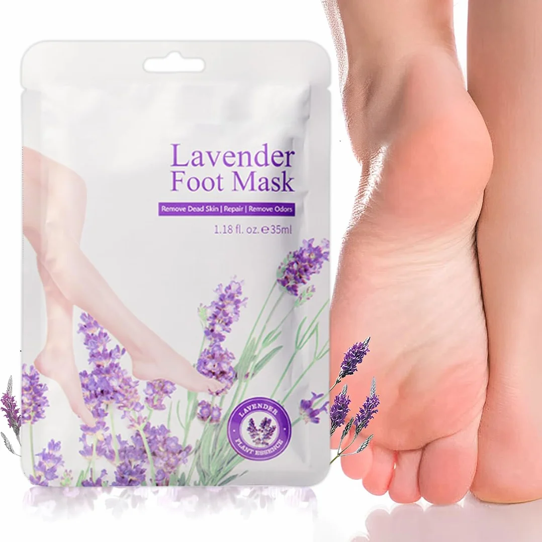 6 paia maschera piedi esfoliante,calzini esfolianti per piedi,calli piedi rimozione
