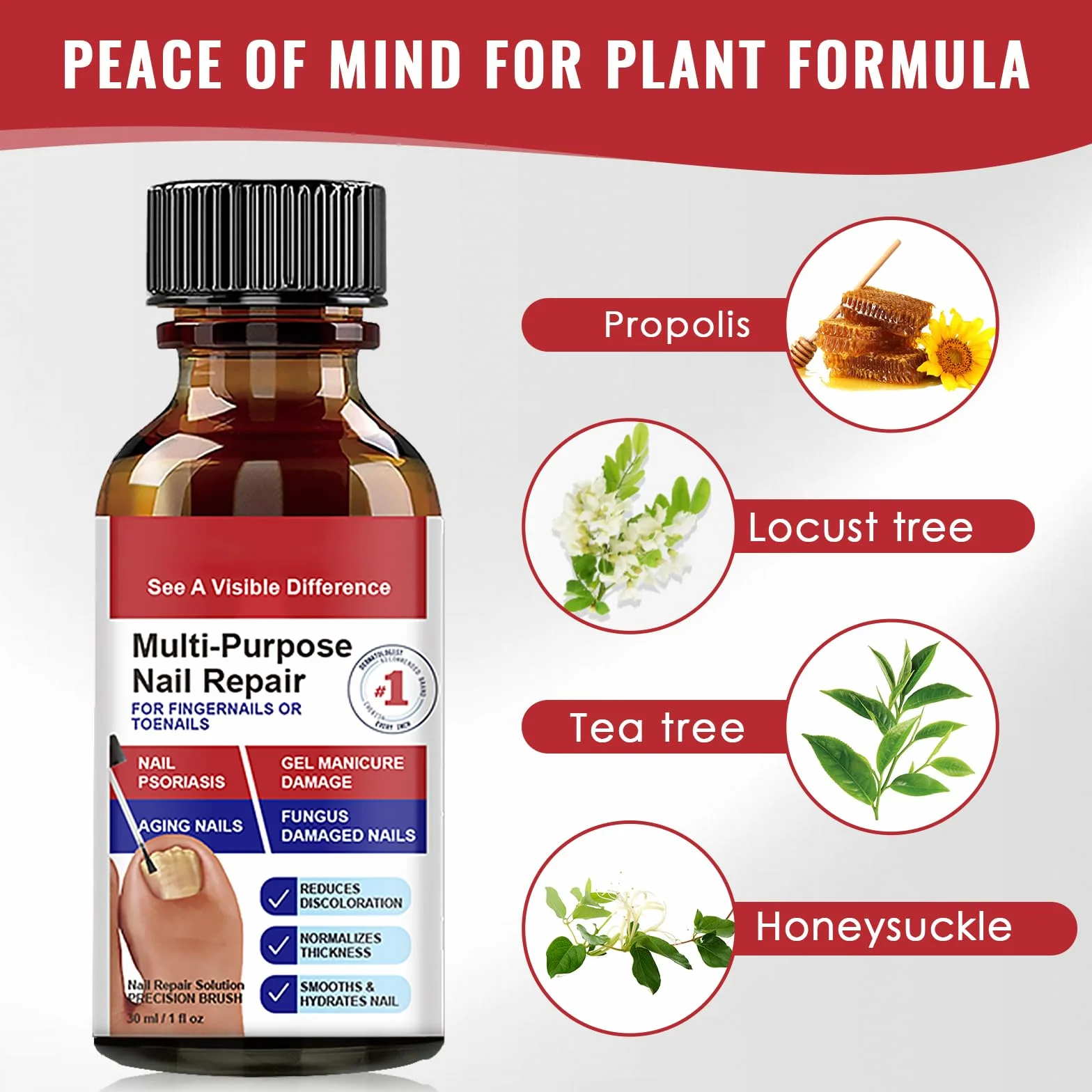 30ml Riparazione Unghie,Soluzione per la Cura delle Unghie,Liquido Cura unghia,per Migliorare l'Aspetto delle Unghies e Rinforzare la Struttura dell'Unghia,Uso Quotidiano