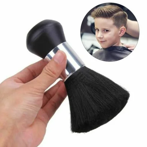 2 Pezzi Nero Pennello Parrucchiere Pennelli per Collo, Barbiere Collo Spazzola, Pennello da Barbiere, Spazzola per Spolverare Il Collo del Barbiere, Spazzola da Barbiere per Parrucchieri Salone