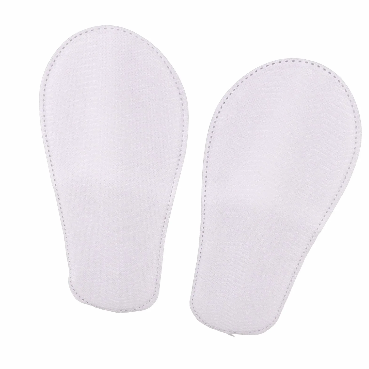 Pantofole monouso antiscivolo 50 paia suola addensata bianche tessuto non tessuto 3 mm