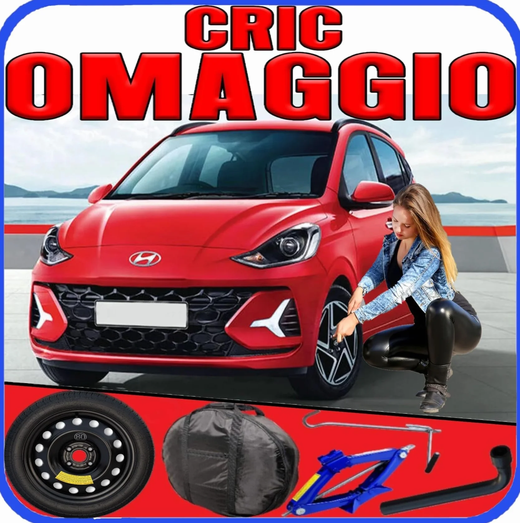 Generico Ruotino Di Scorta Per Hyundai I10 (III, AC3) 4 Fori 115/70 R16 2019-2024