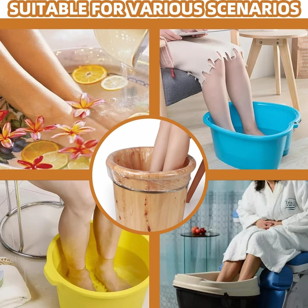 80 Pz Fodere per Pedicure Portatili Monouso – Adattabili a Pediluvi Spa, Compatibili con Pediluvi Singoli, Doppi e Secchi