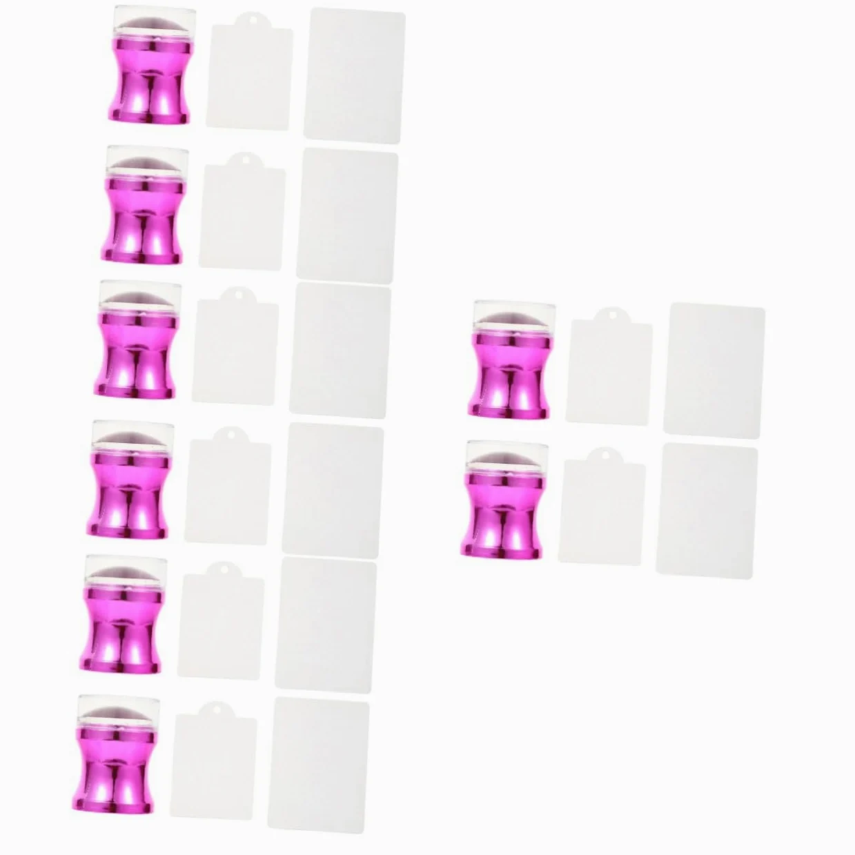 Healvian 4sets Timbratori Per Unghie Silicone Stampi Per Manicure Professionale e Strumenti Leggeri e Pratici Per Design Di Unghie Unici