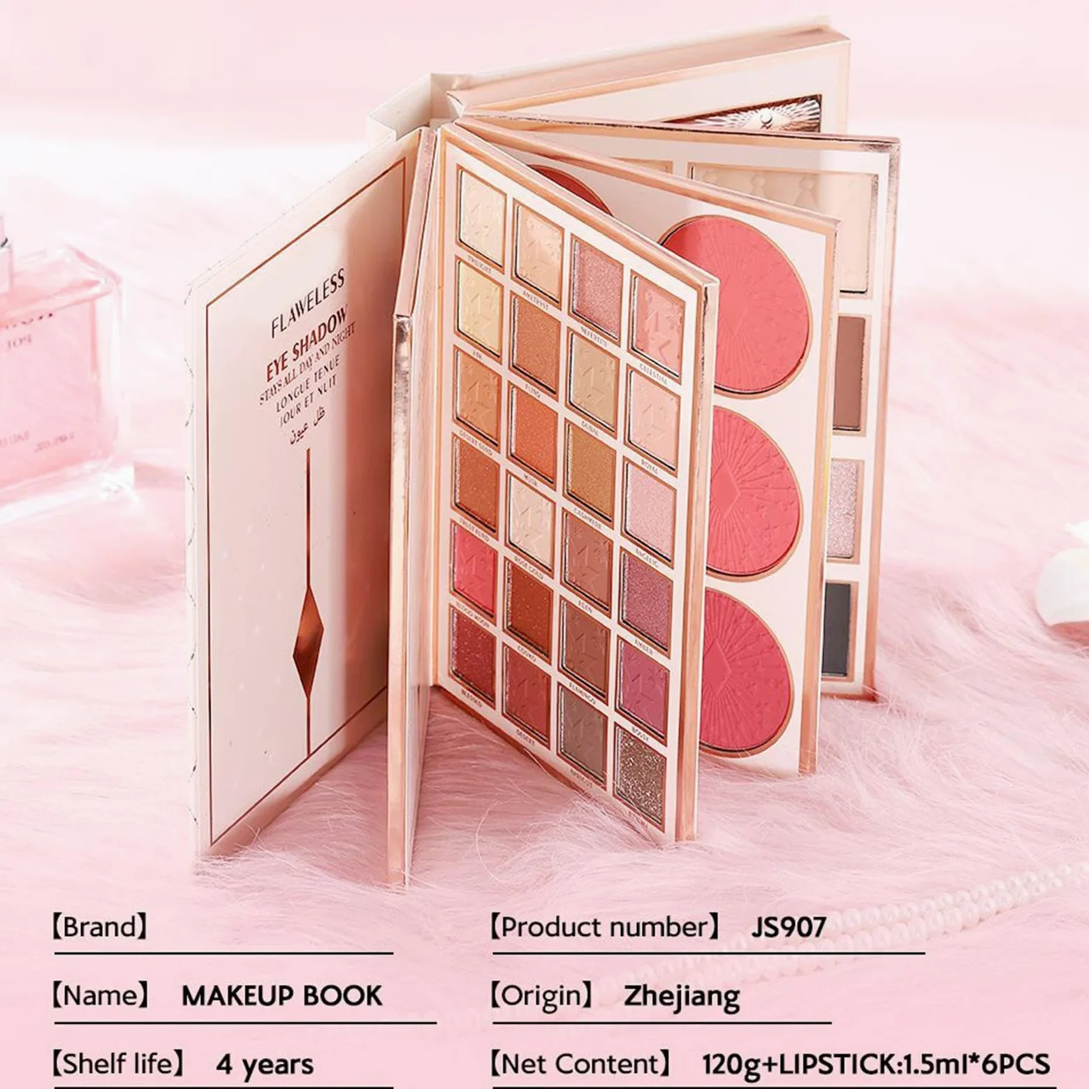 Di Ombretti Per Gli Occhi 48 Colori Impermeabile Per Bronzer | Palette Per Ombretti A Forma Di Libro Ideale Per Donne E Ragazze Per Halloween Uso Quotidiano Feste E Viaggio