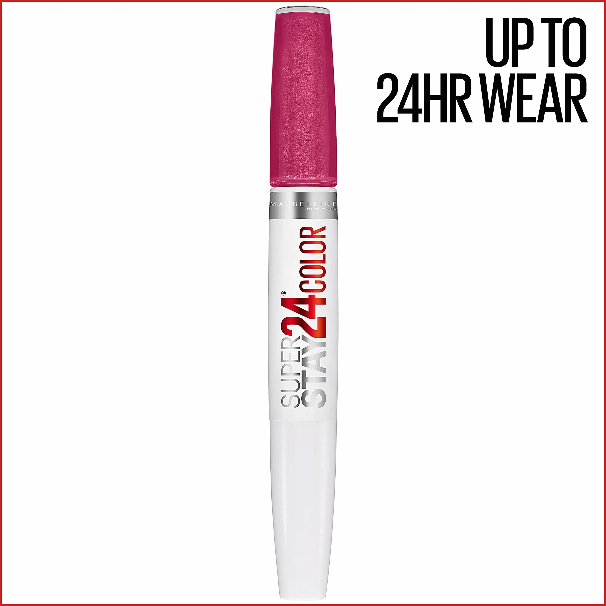 Maybelline New York SuperStay 24 2-Step Liquid Lipstick Makeup, 24/7 Fuschia, 1 kit