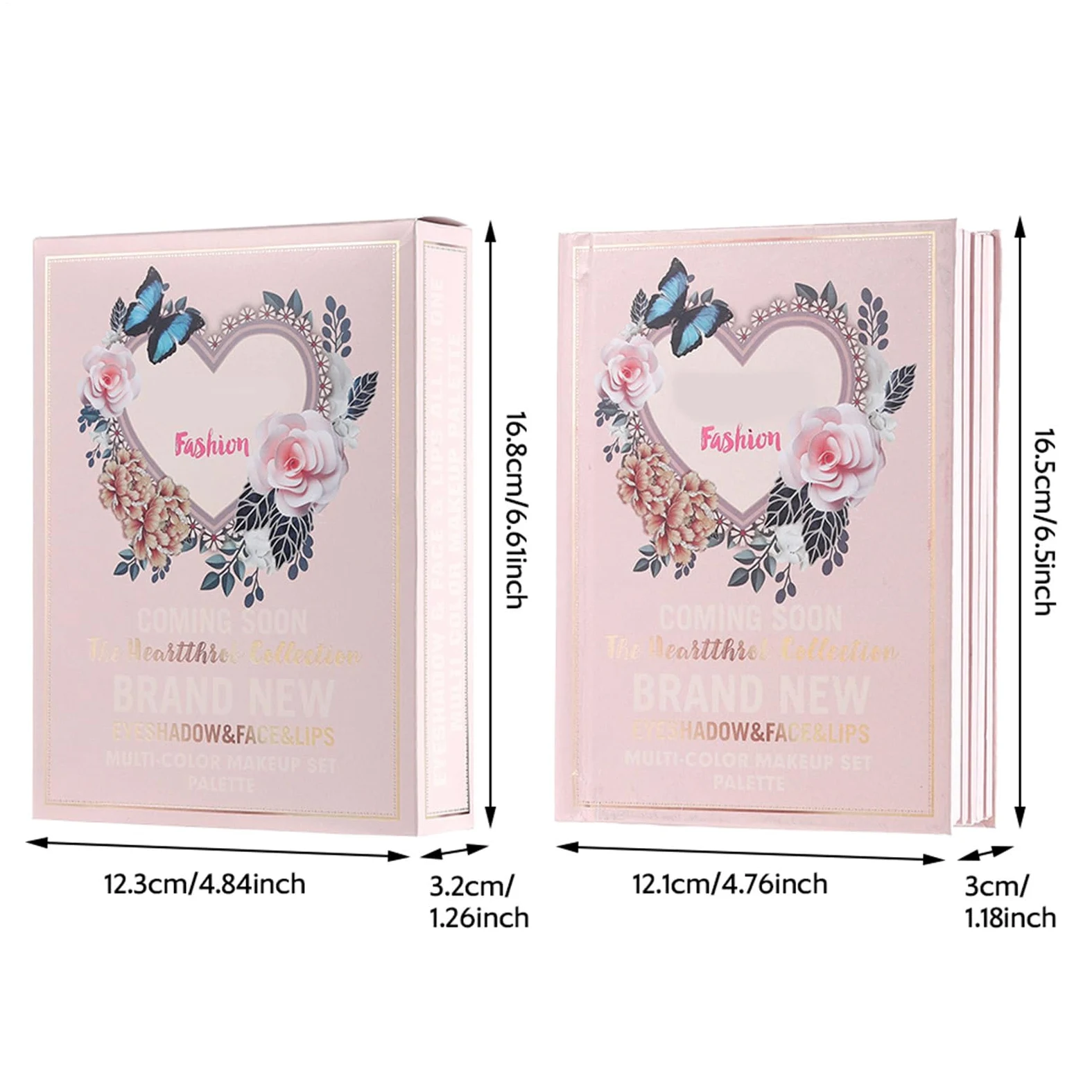 Palette Trucco a Libro per il Trucco del Viso per Donna | Palette Ombretti Portatile Per Studentesse Donne Principianti Artisti Sposa Routine Quotidiana Feste Matrimonio Eventi