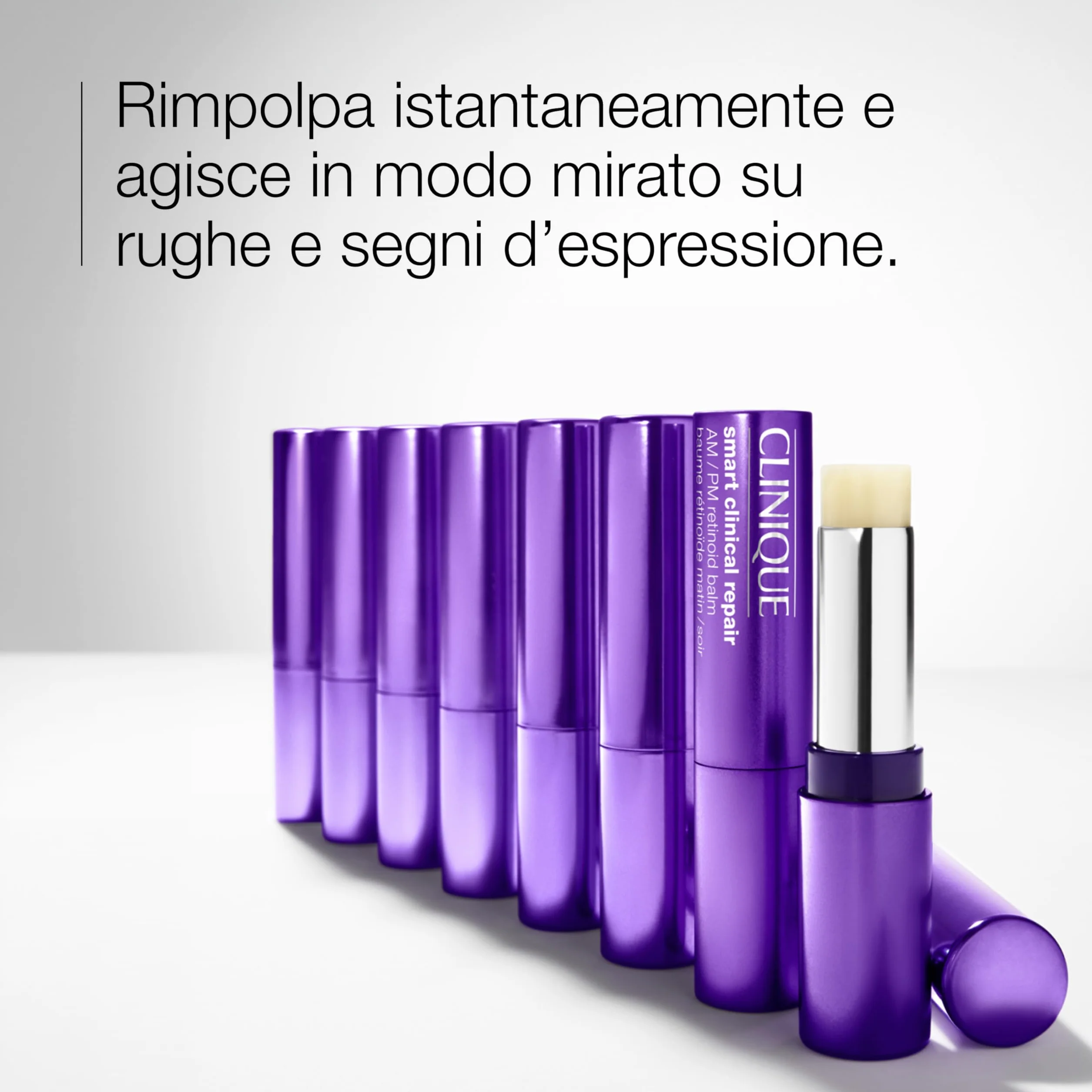 Clinique Smart Clinical Repair AM/PM Retinoid Balm | Stick antietà con l'1% di retinoide e acido ialuronico, 3 g