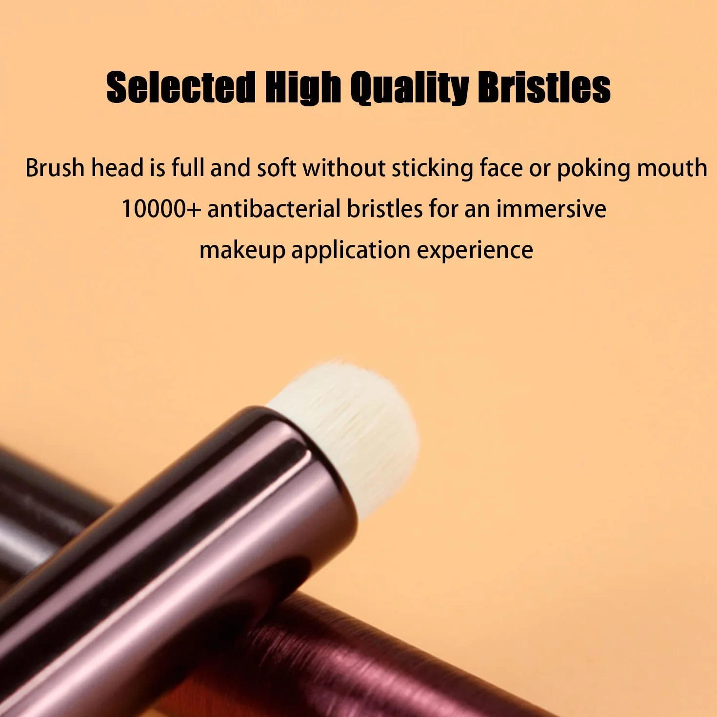 Spazzola per labbra, spazzola rotonda per sbavature, pennello professionale effetto opaco, pennello per rossetto in fibra artificiale