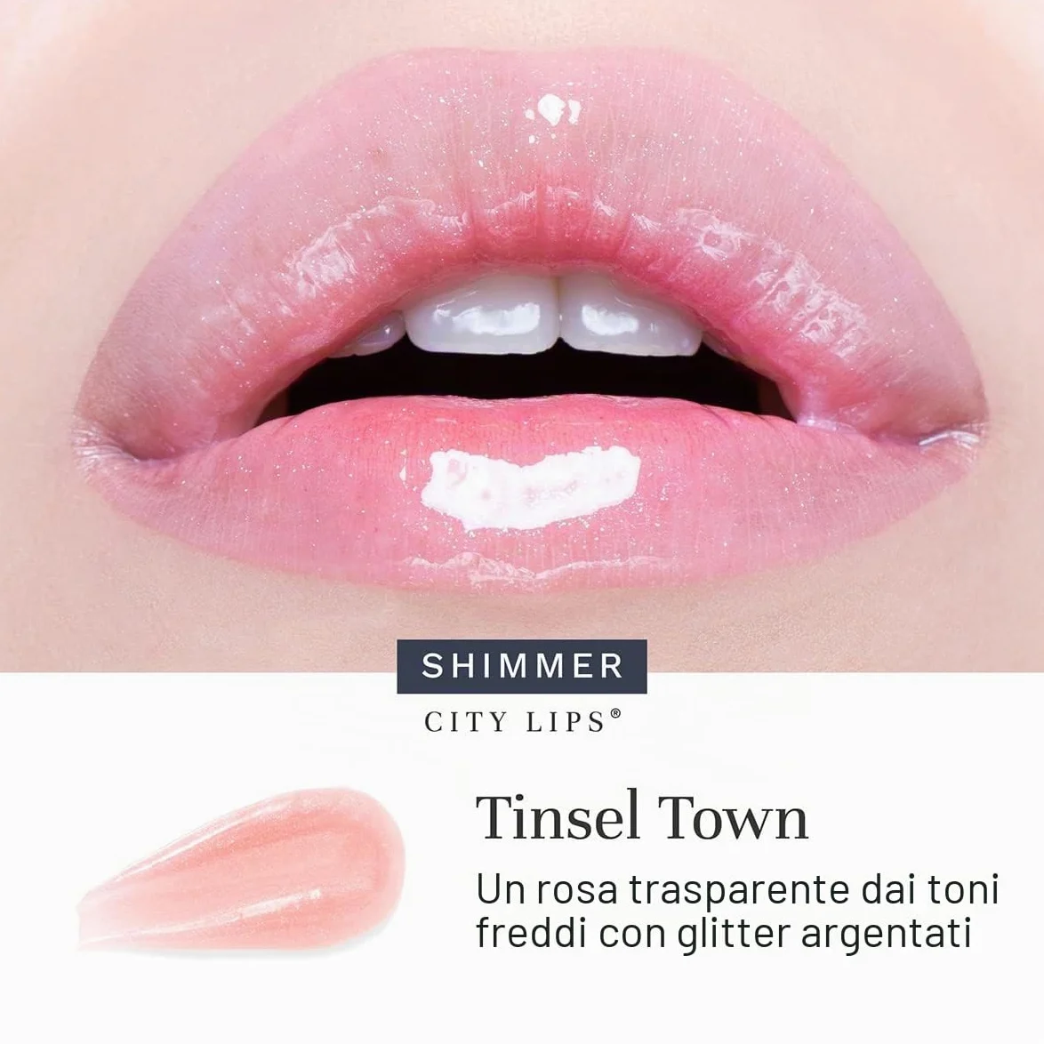 City Beauty City Lips Lucidalabbra volumizzante - Lucidalabbra ultra brillante per labbra più carnose e dall'aspetto più giovane | Trattamento labbra idratante e levigante con acido ialuronico