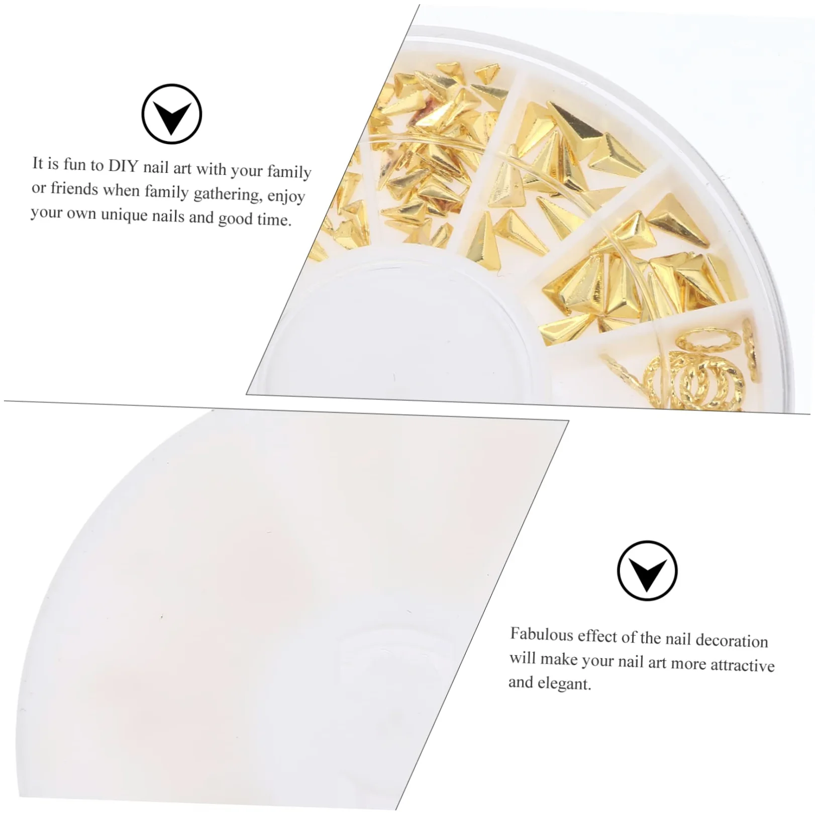 3 Set Decorazioni Per Unghie Con Nail Art Brillanti E Colorati Per Creazioni Diy E Manicure 8 Scatole*3