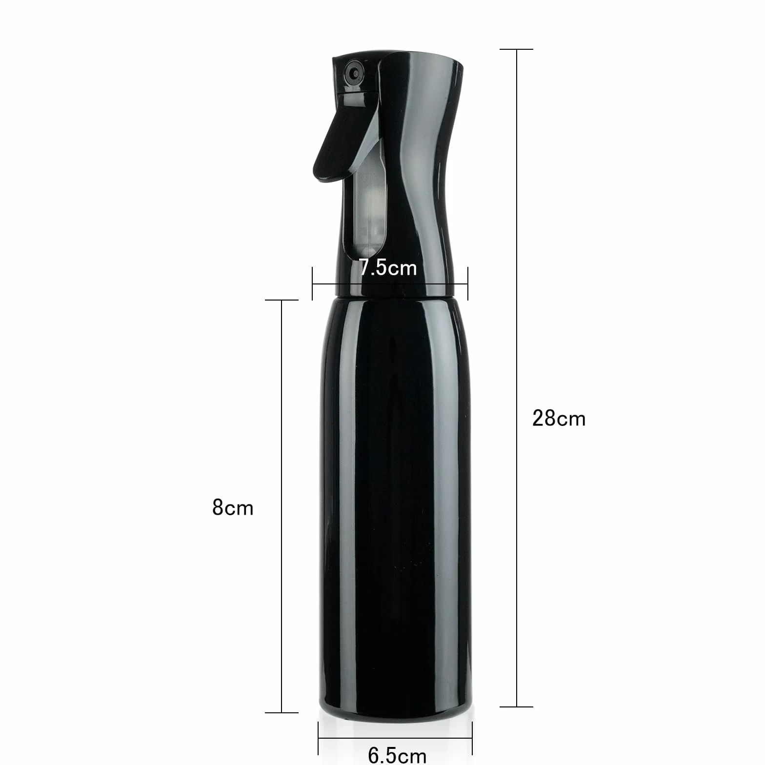 Flacone Spray Vuoto 500ml - Spray per Acqua, Capelli, Piante, Animali Domestici, Pulizia - Nero
