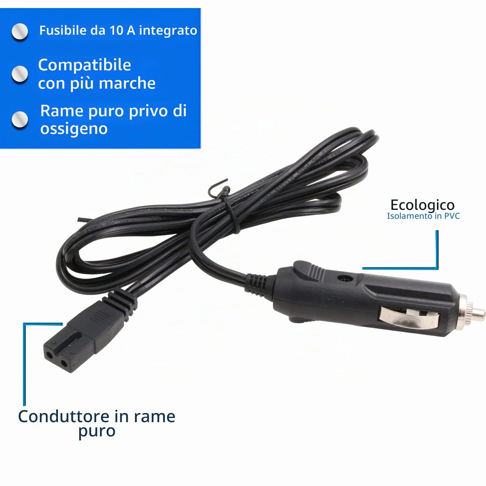 Cavo di prolunga accendisigari 12V CC Mobicool NFA 1,5m per mini frigo auto