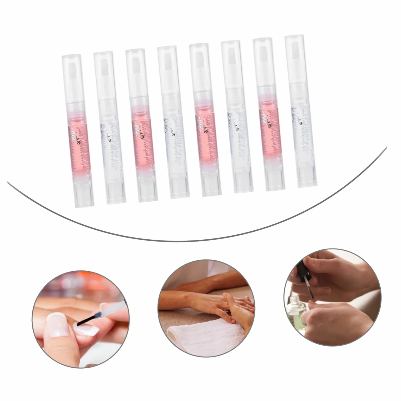 FRCOLOR 24pezzi Penna Per Nutriente Per Cuticole Per Manicure Per Unghie e Cuticole Per Uso Professionale e Domestico Leggera e Compatta