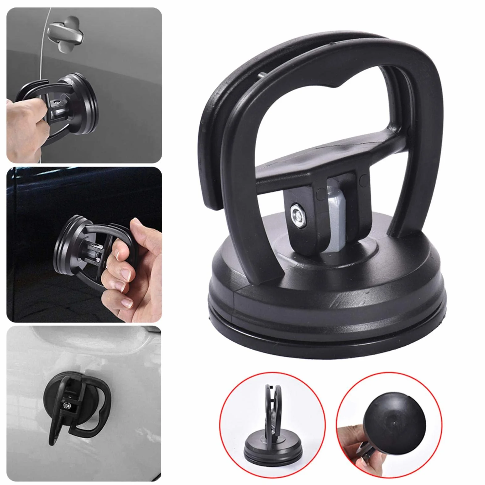 Estrattore per ammaccature Auto, Set di 2 Ventose Multiuso per Riparazione Carrozzeria Vetro