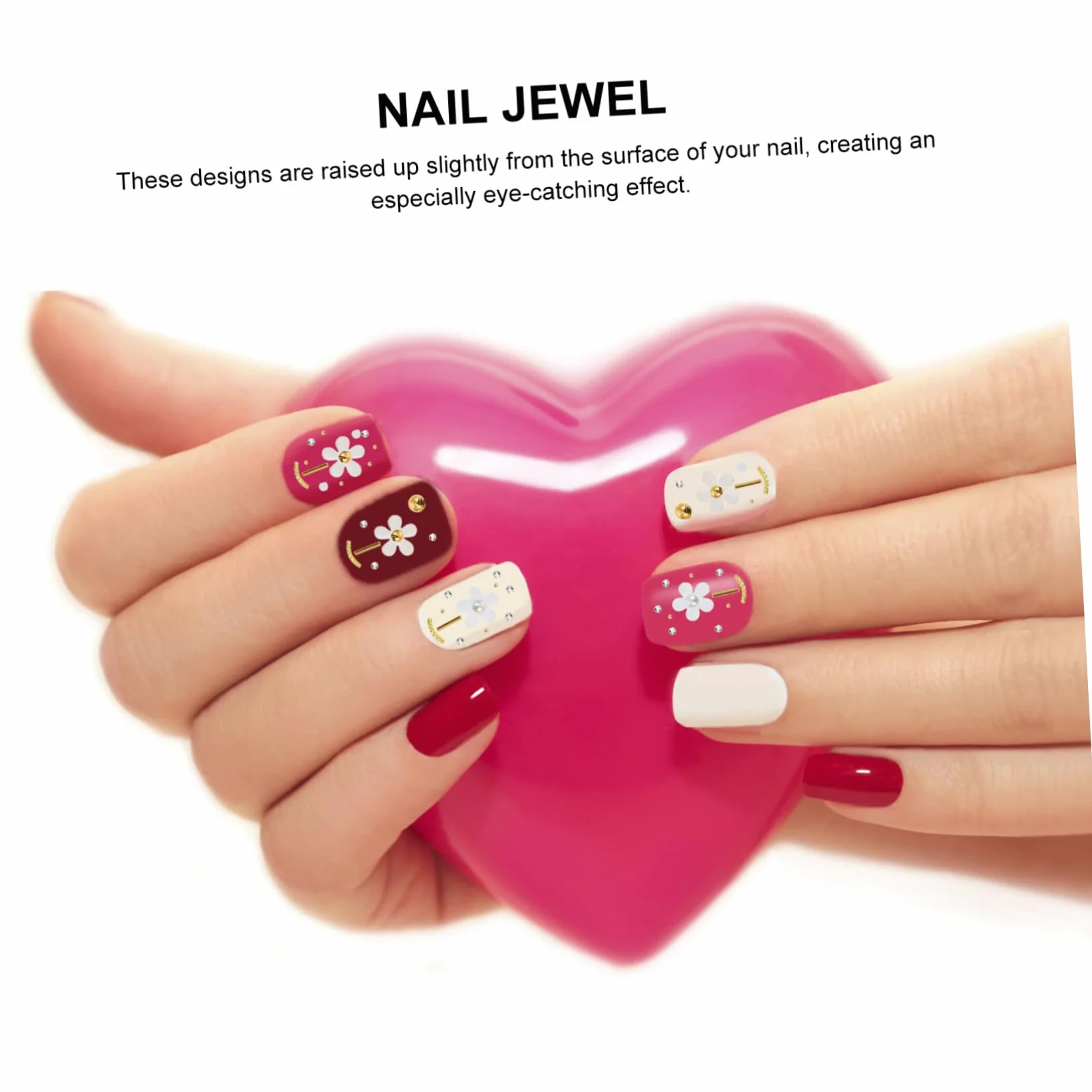 2 Set Decorazioni Per Unghie Resina Charm Per Nail Art Per Manicure E Decorazioni Te Per Casa E Salone 6 Scatole*2