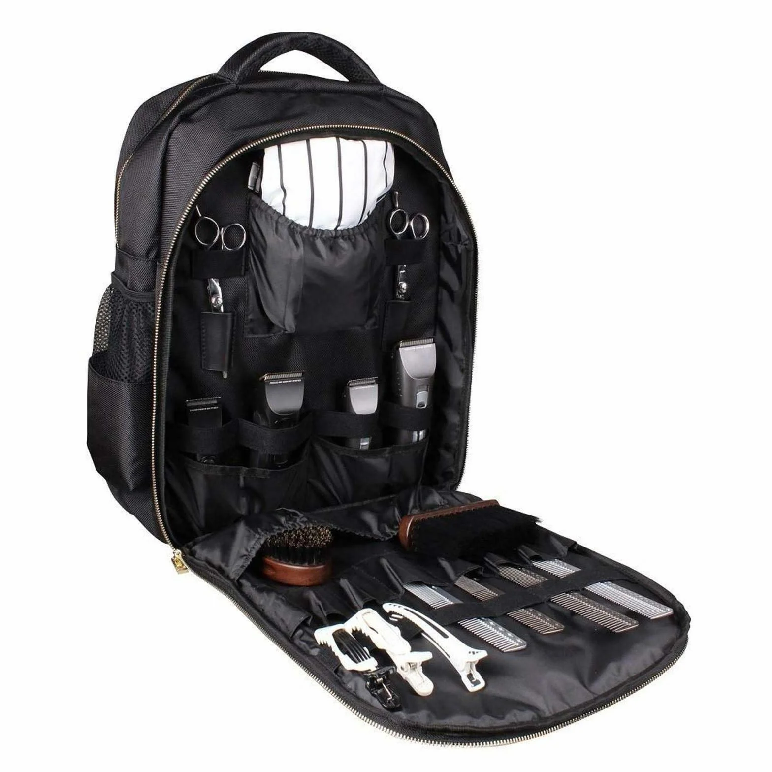 Zaino da barbiere Strumento multifunzionale per parrucchiere Borsa da viaggio per attrezzi da trucco Organizer per forbici Clippers, portatile