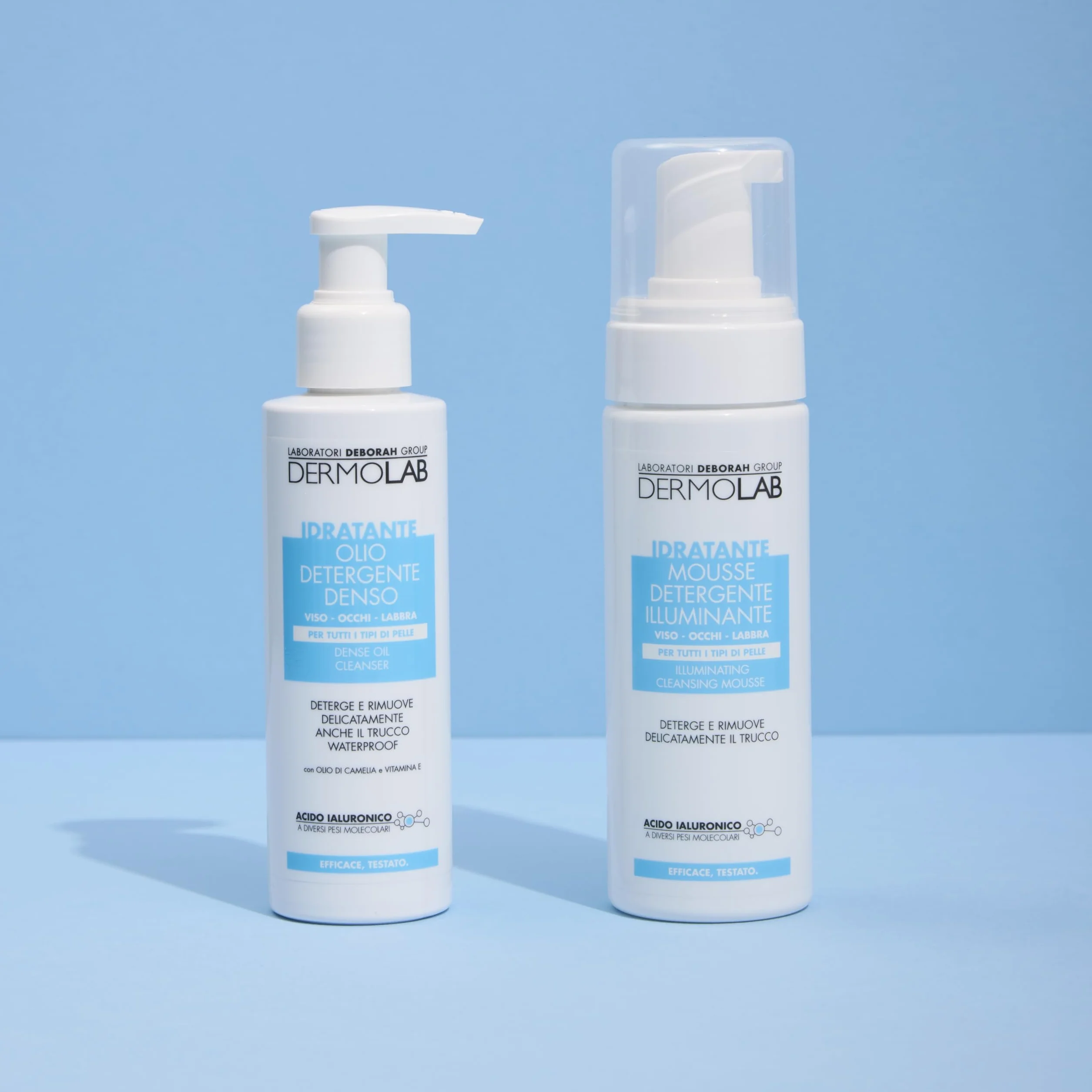 Dermolab Olio Detergente Viso con Acido Ialuronico e Vitamina E, 120ml
