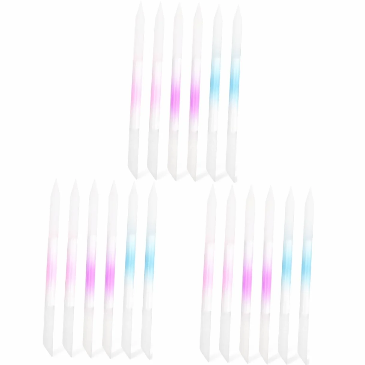 Healeved 18pezzi Limette Per Unghie Colorato Strumenti Pratici Per Manicure e Bellezza Delle Unghie Facili Da Usare e Portatili Per Perfetta