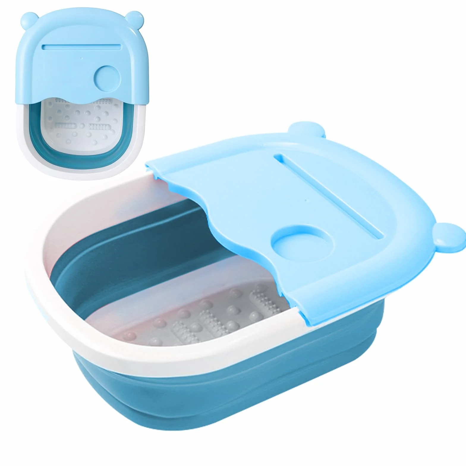 Nizirioo Pediluvio Pieghevole, Bacino Da Bagno Plastica Pediluvio Piedi Vaschetta Pedicure Spa Per Pediluvi Pieghevole Antistress Vasca Da Bagno Per Pedicure Rilassare E Massaggio
