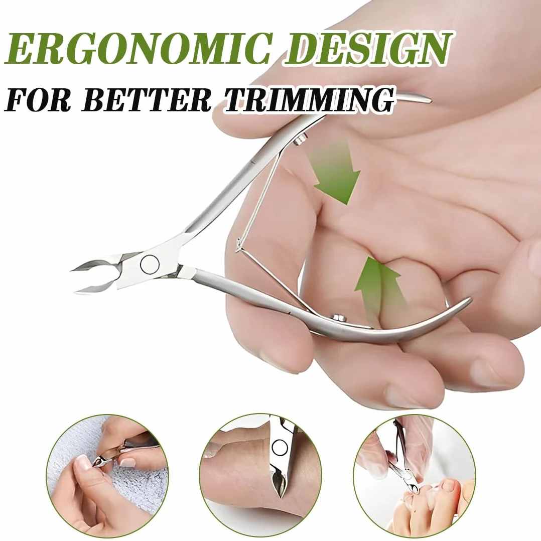 Tronchesino Cuticole Professionale in Acciaio Inossidabile per Pedicure e Manicure