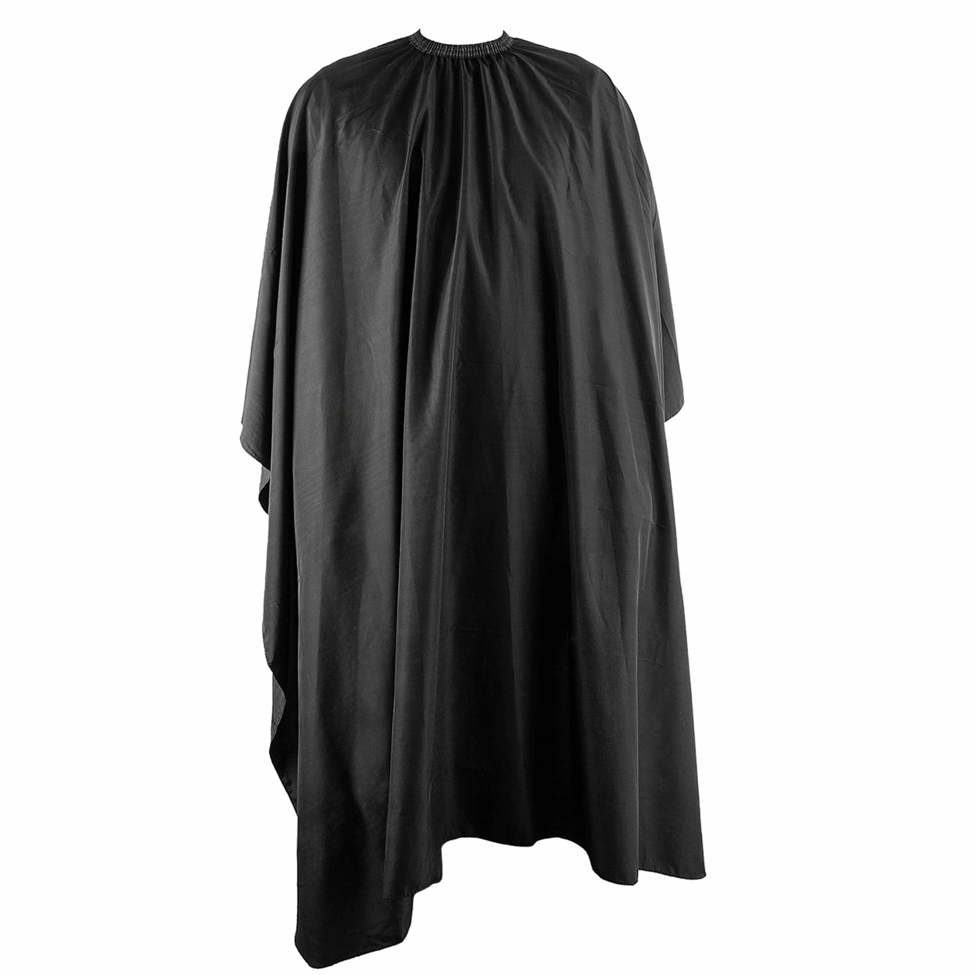 ECENCE Mantella Parrucchieri con chiusura a gancio Nero, 150x120cm, Mantella Barbiere Mantella Taglio Capelli professionale, idrorepellente