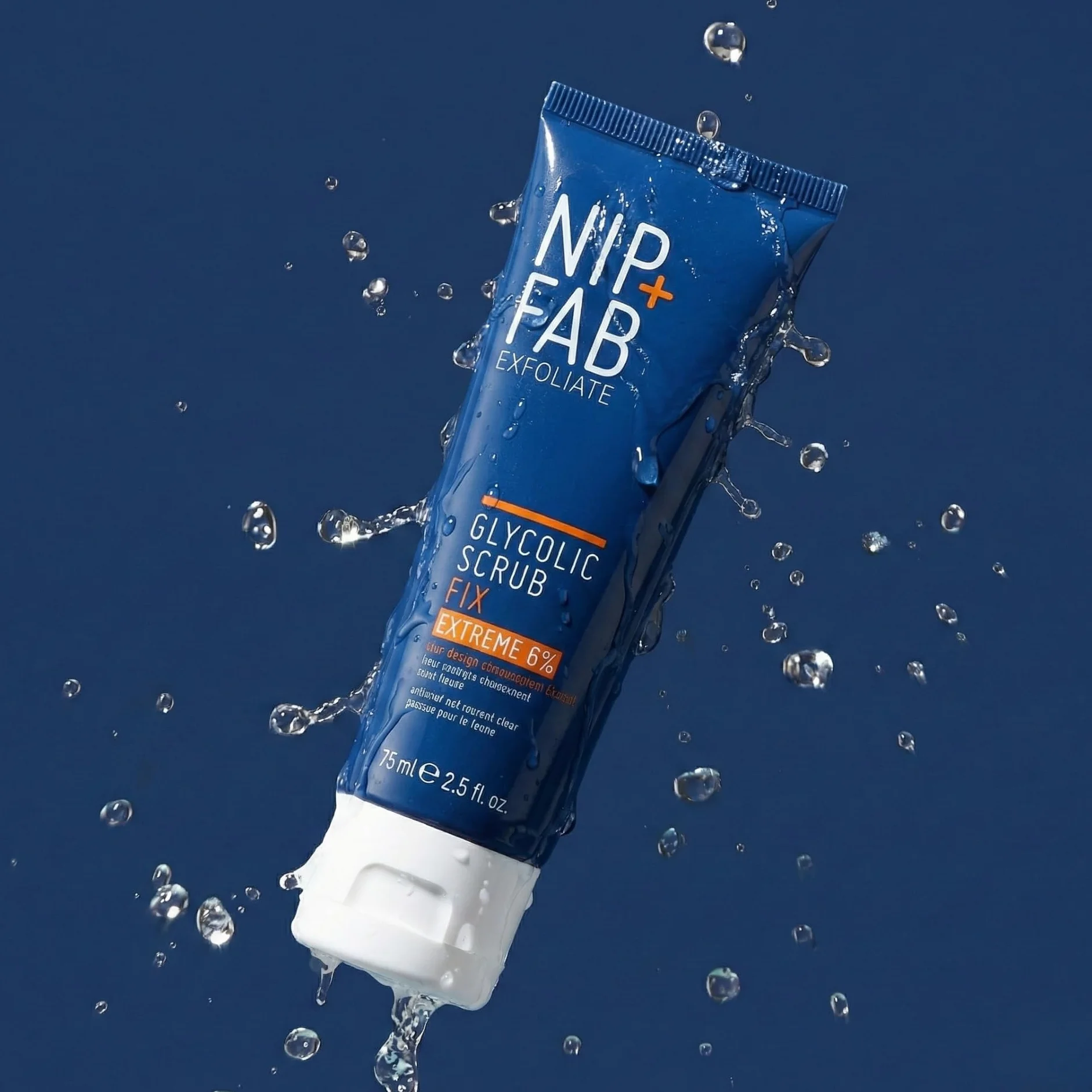 Nip + Fab Glycolic Fix Scrub Estremo – Peeling Viso con 6% Acido Glicolico – Peeling 3-in-1 AHA/BHA per Minimizzare i Pori e Levigare la Pelle, 75 ml