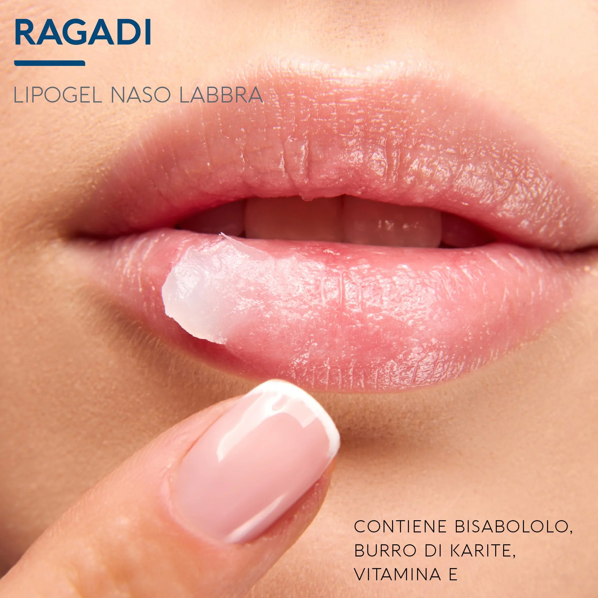 Dermovitamina Ragadi Naso Labbra - Lipogel per Naso e Lembi Screpolati - Balsamo Labbra Riparatore - Idrata e Nutre in Profondità - Formula Delicata Senza Aroma - 8 ml