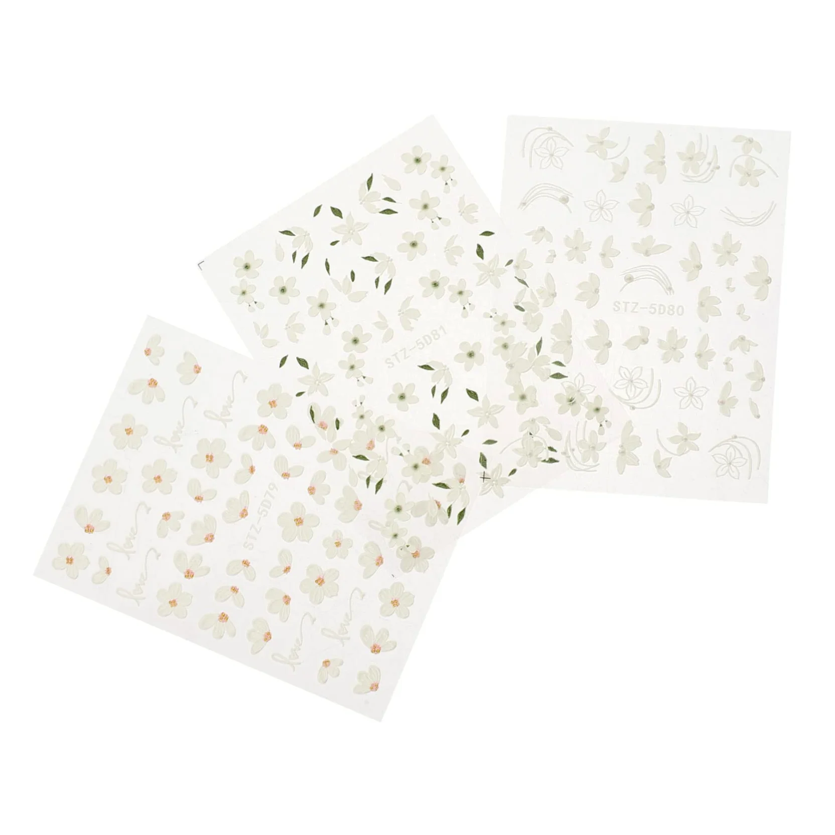 4 Set Adesivi Per Unghie Con Design Decorazioni Per Nail Art Per Donne E Ragazze Adesivi Autoadesivi Per Manicure Creativa E Personalizzata Per Domestico E Estetici 3 Fogli * 4
