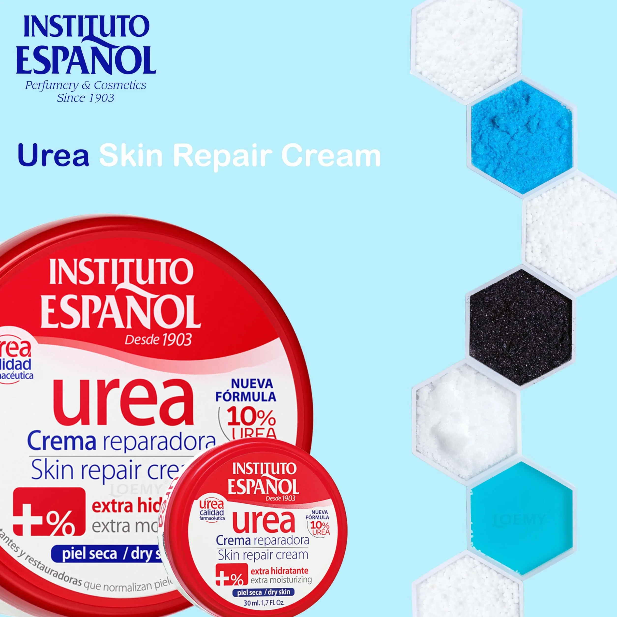 Instituto Español Crema Corpo Idratante per Pelle Secca e Screpolata, Crema Mani, Piedi, Rigenerante per Pelle Ruvidità, Tattamento Quotidiano con Alto Contenuto di Urea, Set Viaggio 430ml
