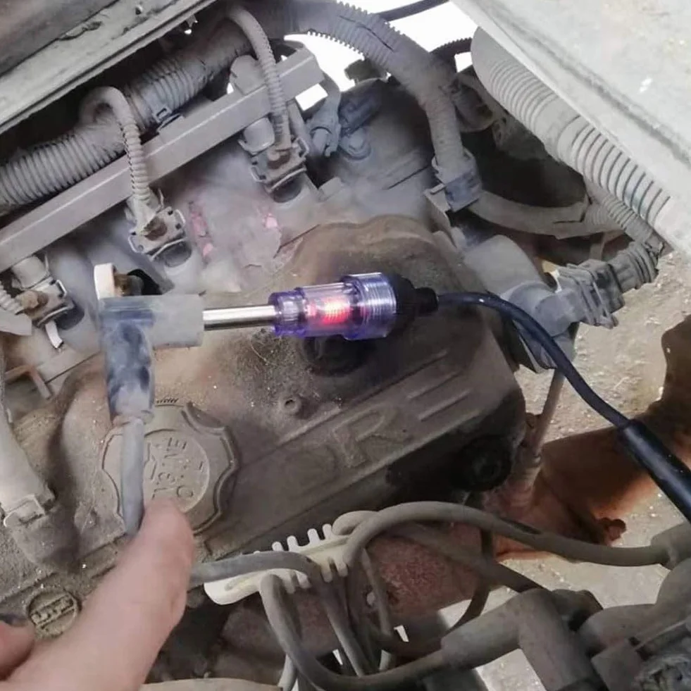Tester di Accensione e Spark Tester per Auto e Moto, Candela e Motore
