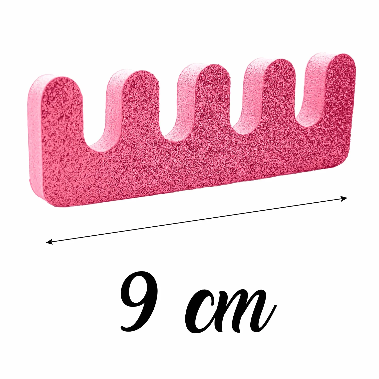 Separatore per Dita dei Piedi e delle Mani, 2 PZ Schiuma Morbida Foam Spugna Separa Dita Divisori per Smalto Unghie dei Piedi Nail Art, Separadita per Pedicure e Manicure (ROSA)