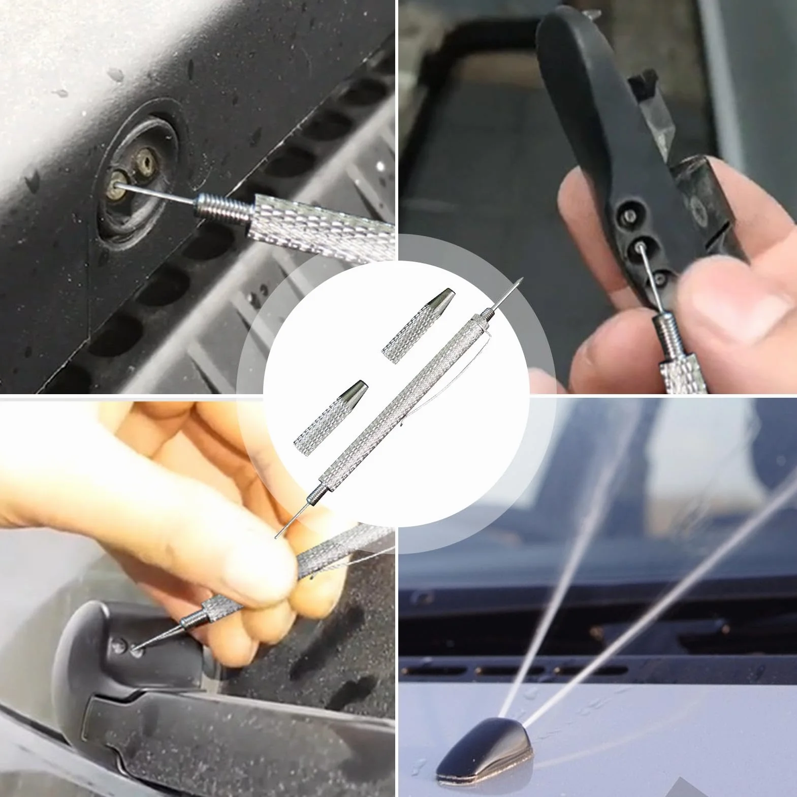 Utensile manuale 2 in 1 per regolazione ugello parabrezza – Ricambio tergicristallo rimozione blocco