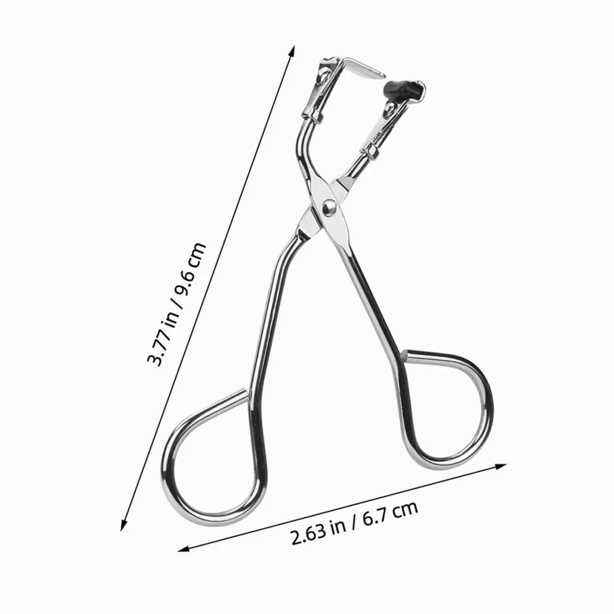 Healeved Fermagli Per Arricciare Le Ciglia Pratico Dispositivo Per Arricciare Le Ciglia Arricciaciglia in Argento Per Il Kit Da Trucco Da Donna