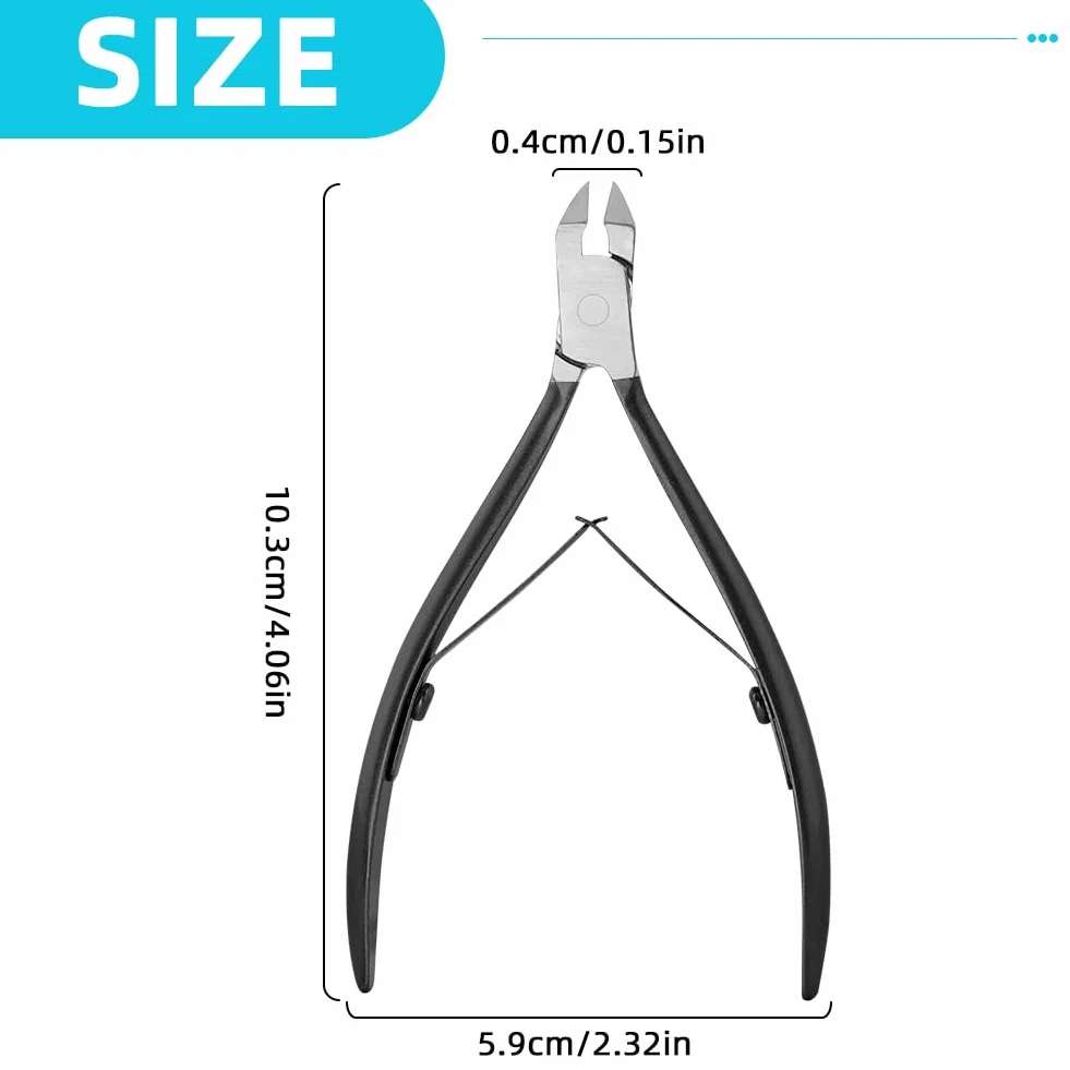 AOOWU Tagliaunghie Inox Professionale, Tronchesino Unghie Piedi Lama Dritta, Tagliaunghie Piedi di Precisione, Tronchese Unghie, per Uper Unghie Spesse e Dure Pedicure e Manicure Strumenti