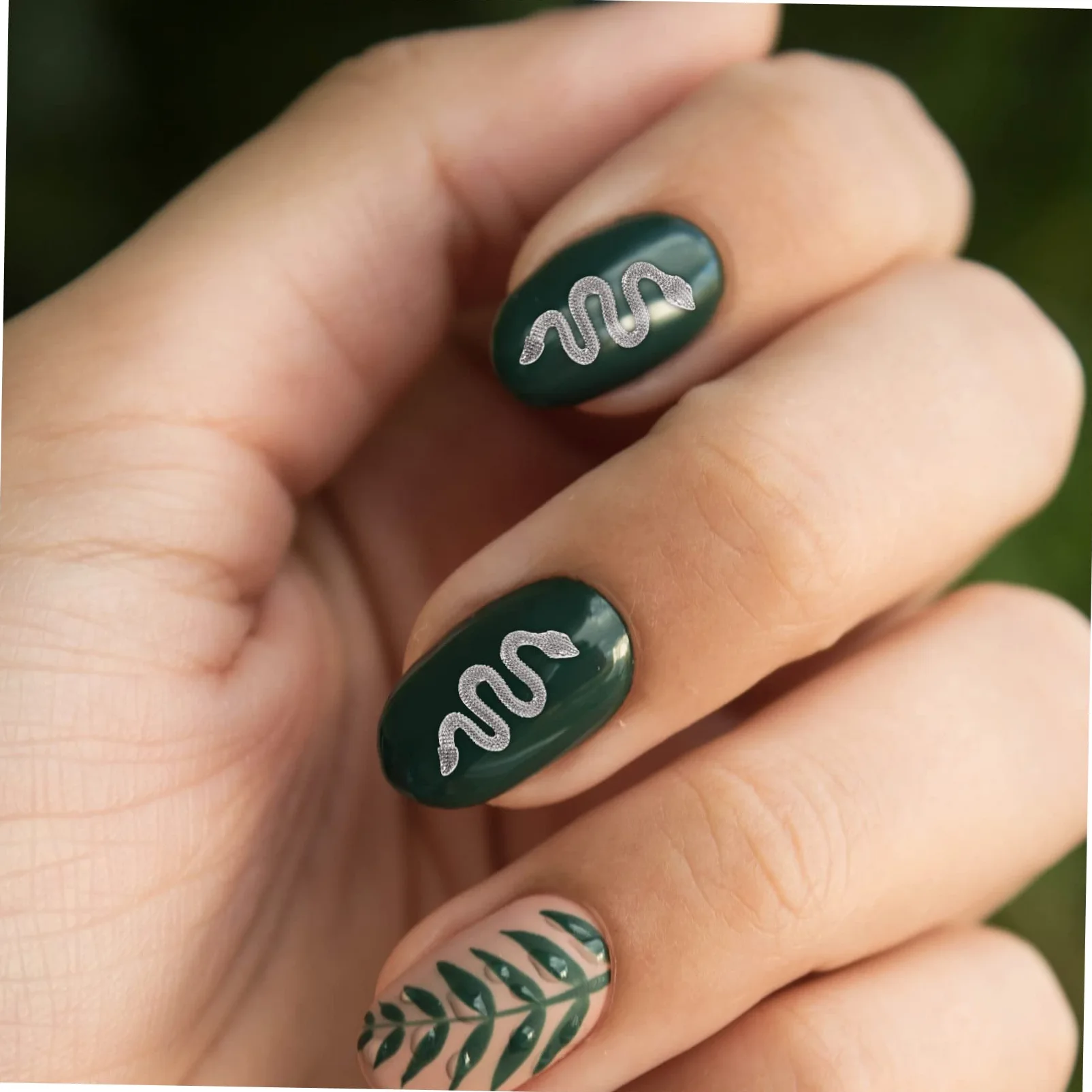 FOMIYES 5 Set Di Ciondoli Per Unghie A Forma Di Serpente Ciondoli Per Unghie Artigianali Per Donne Decorazione Per Unghie 50 Pezzi*5